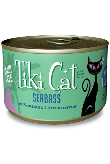 Tiki Cat Luau Seabass Cat Food Can, 2.8 oz