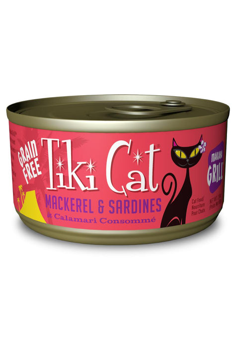 Tiki Cat Mackerel and Sardine Cat Food Can, 2.8 oz