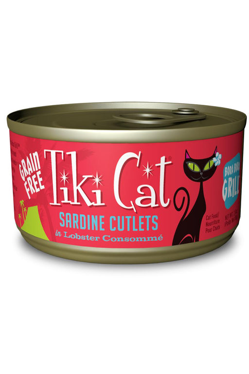 Tiki Cat Sardine Cutlets in Lobster Consomme Cat Food Can