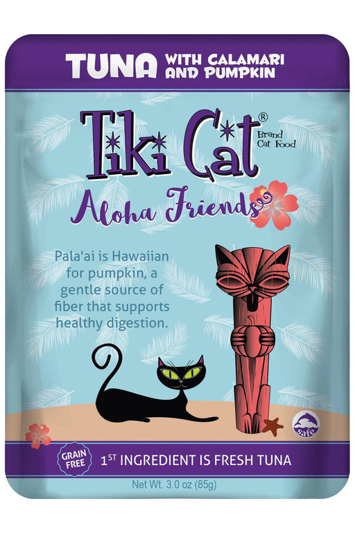 Tiki Cat Aloha Friends Tuna with Calamari & Pumpkin Cat Food Pouch