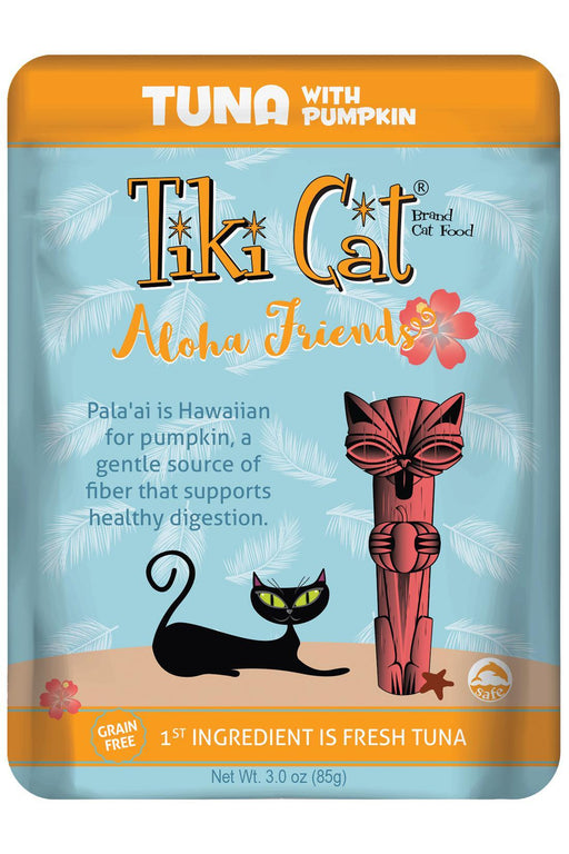 Tiki Cat Aloha Friends Tuna with Pumpkin Cat Food Pouch