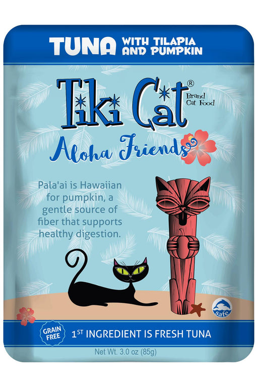 Tiki Cat Aloha Friends Tuna With Tilapia & Pumpkin Cat Food Pouch