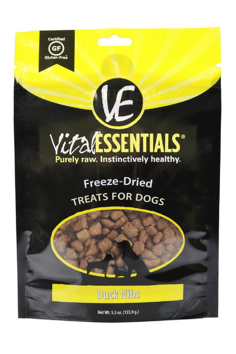 Vital Essentials Duck Nibs Freeze Dried Dog Treats