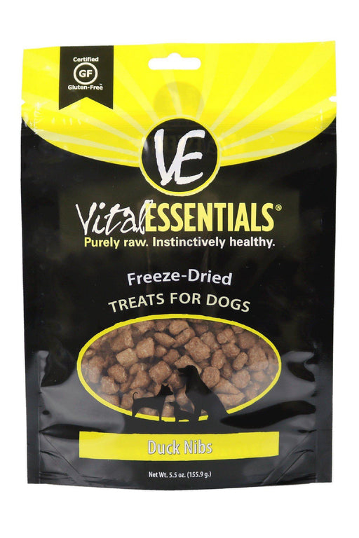 Vital Essentials Duck Nibs Freeze Dried Dog Treats