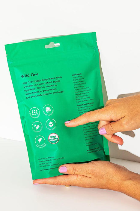 Wild One Organic Veggie Burger Biscuits Back