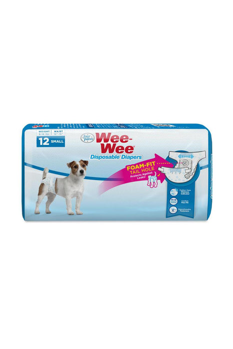 Wee Wee Disposable Diapers for Dogs, 12 Count