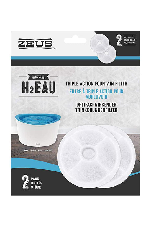Zeus H2EAU Fountain Filter 2 Pack
