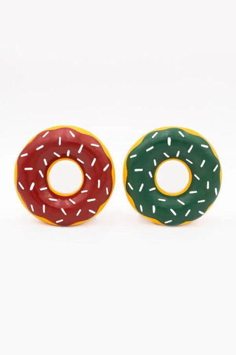 Zippy Paws Holiday Latex Donutz 2 Pack Dog Toy