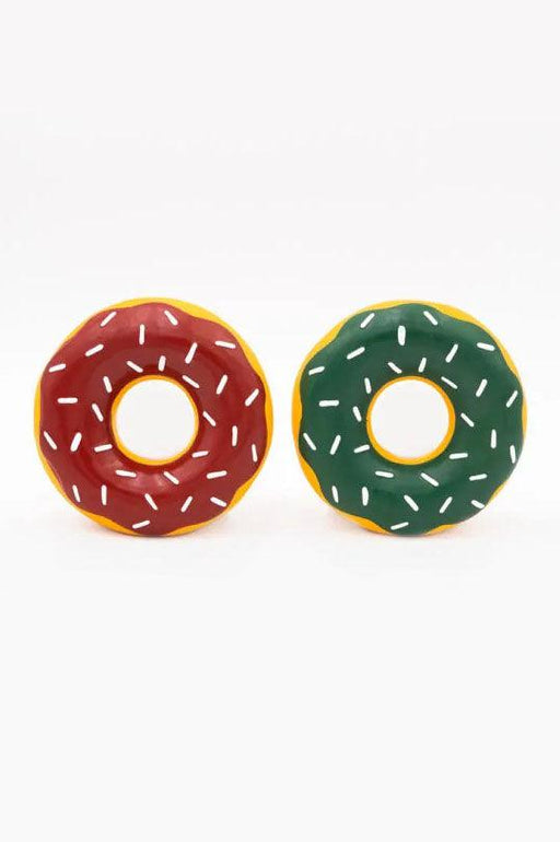 Zippy Paws Holiday Latex Donutz 2 Pack Dog Toy