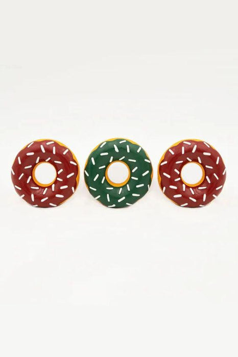 Zippy Paws Holiday Mini Latex Donutz 3 Pack Dog Toy