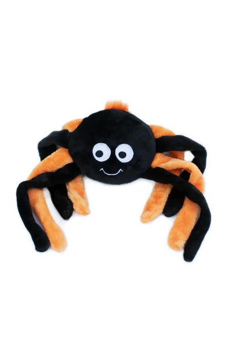 Zippy Paws Grunterz Orange Spider Dog Toy