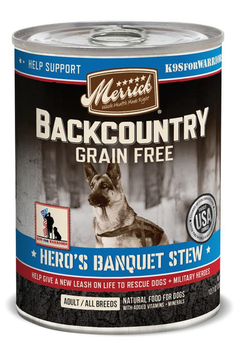 Merrick Backcountry Hero's Banquet Stew Wet Dog Food