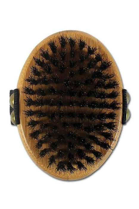Bamboo Groom Palm Brush with Boar Bristles