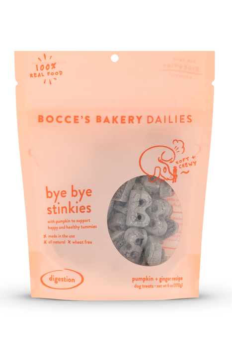 Bocce Dailies Bye Bye Stinkies Soft and Chewy Dog Treats