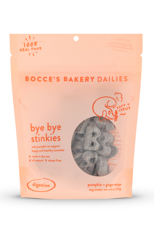Bocce Dailies Bye Bye Stinkies Soft and Chewy Dog Treats