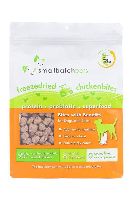 Small Batch Chicken Small Bites Freeze Dried Topper for Pets