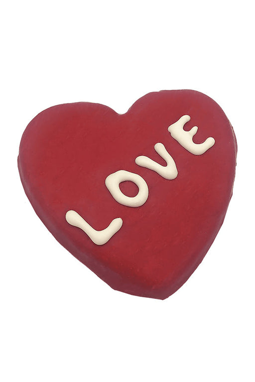 Claudia's Valentine Heart with Love Treats Dog Cookie
