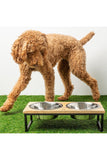 GF Pet Wood and Metal Raised Double Diner