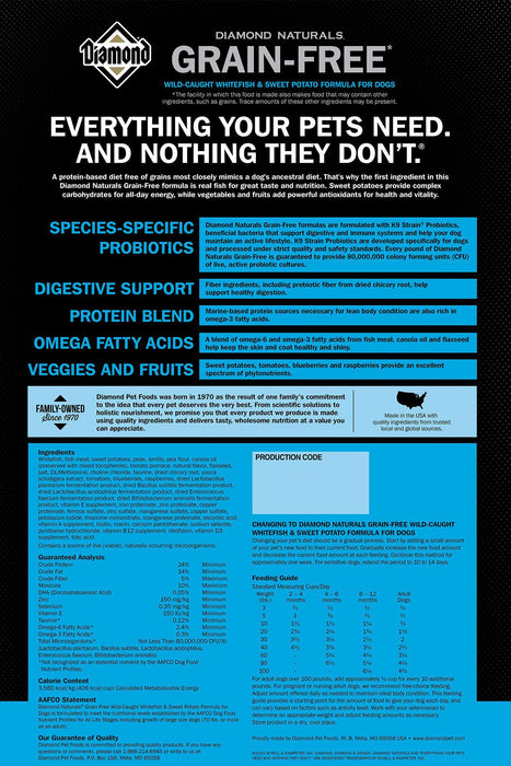 Diamond Naturals Grain-Free Whitefish and Sweet Potato Dry Dog Food