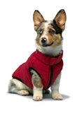 fabdog Pack-N-Go Reversible Red and Navy Dog Jacket