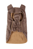 fabdog Waxed Taupe Dog Raincoat