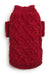 fabdog Chenille Mochneck Ruby Dog Sweater