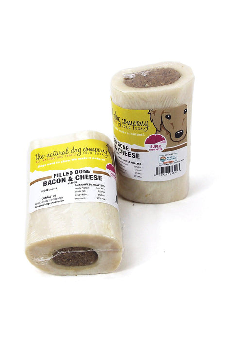 Natural Dog Co. Bacon and Cheese Filled Bones 3 inch