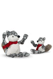 HuggleHounds Festive Frankie Fox Knottie Dog Toy