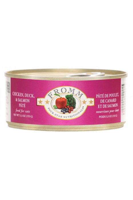 Fromm Four-Star Chicken, Duck and Salmon Pate Canned Cat Food