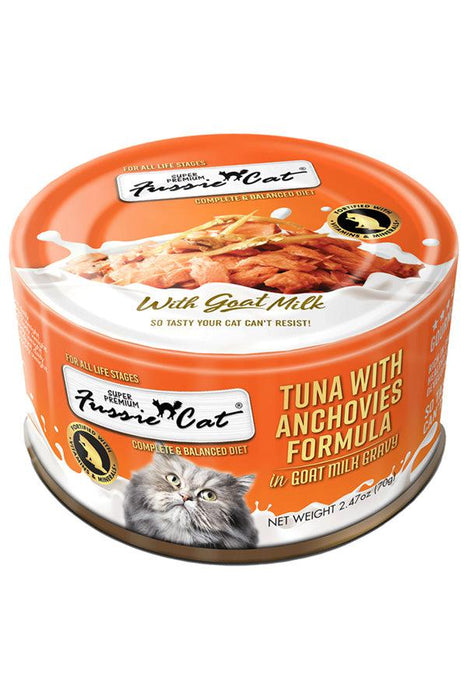 Fussie Cat Tuna Anchovy with Goat milk Canned Cat Food