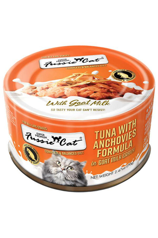 Fussie Cat Tuna Anchovy with Goat milk Canned Cat Food