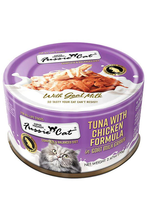 Fussie Cat Tuna Chicken with Goat milk Canned Cat Food