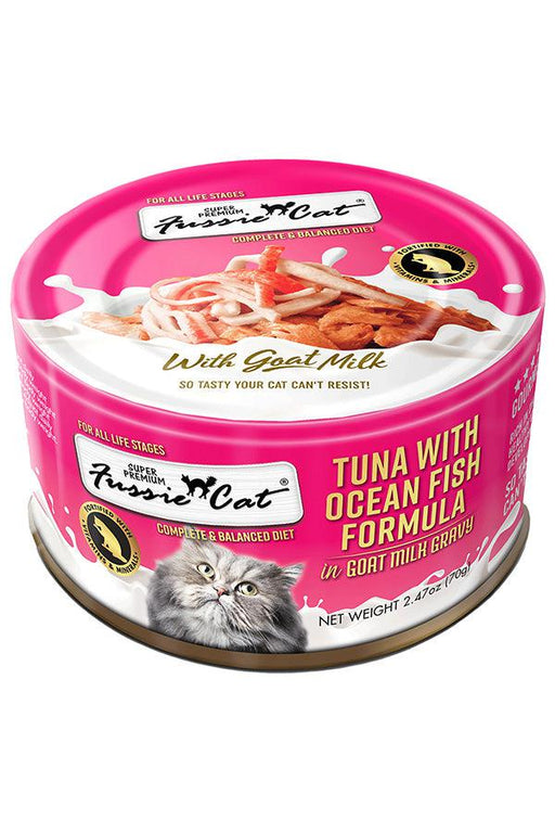Fussie Cat Tuna Oceanfish with Goat milk Canned Cat Food