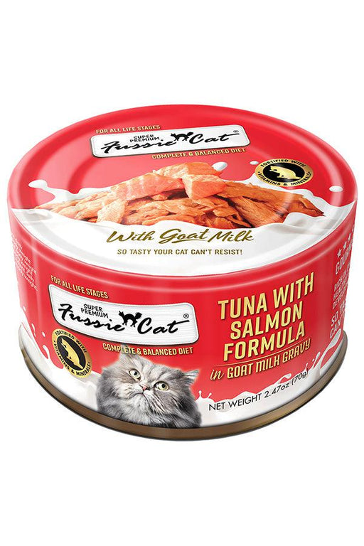 Fussie Cat Tuna Salmon with Goat milk Canned Cat Food