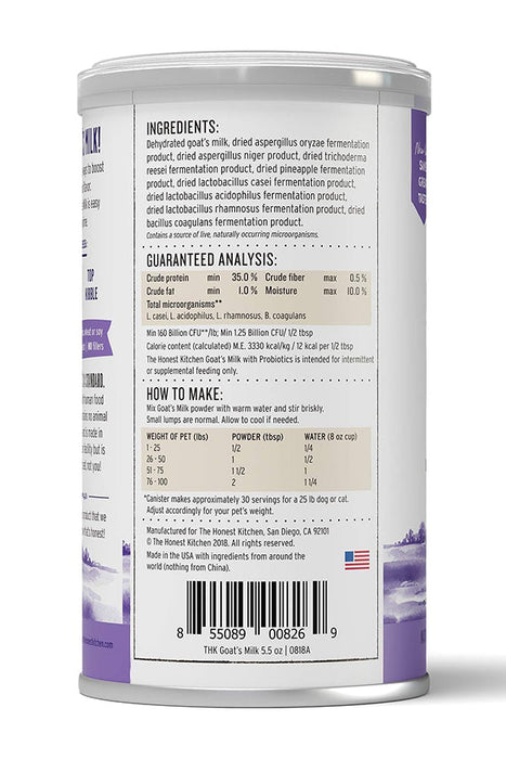 Honest Kitchen Dehydrated Goat's Milk