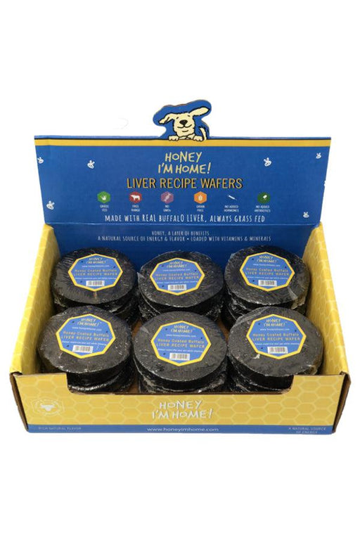 Honey I'm Home Buffalo Liver Wafers Dog Chew