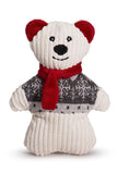 HuggleHounds 2023 Polar Express Collection Dog Toy Polar Bear