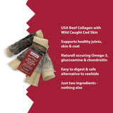 Icelandic+ Rolled Beef Collagen Stick Wrapped with Fish Dog Chew