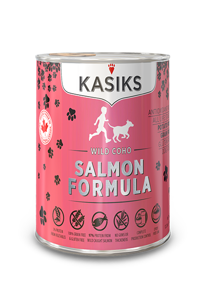 Kasiks Wild-Caught Coho Salmon Wet Dog Food