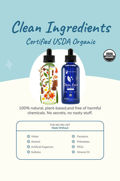 Kin + Kind Organic Clean Ears Dog Cleanser