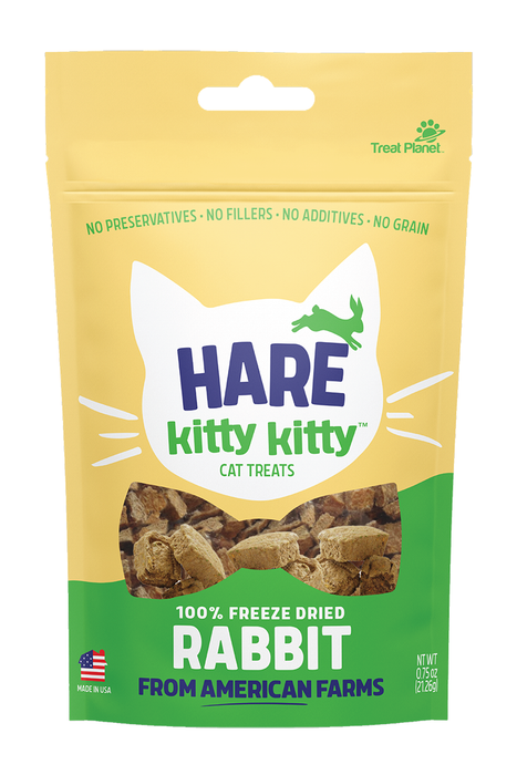 Kitty Kitty Hare Freeze Dried Rabbit Cat Treats