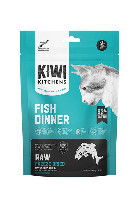 Kiwi Kitchens Fish Dinner Freeze-Dried Cat Food