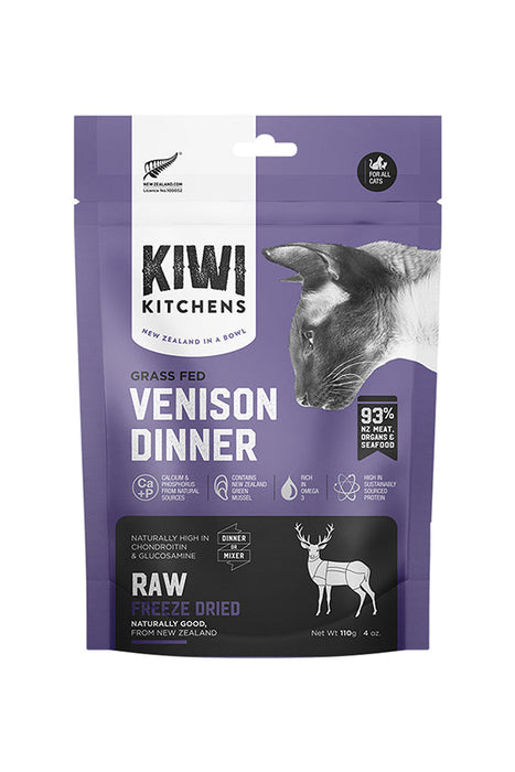 Kiwi Kitchens Venison Dinner Freeze-Dried Cat Food