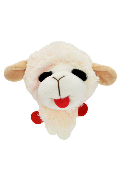 Multipet Lamb Chop Knobby Noggins Plush Dog Toy