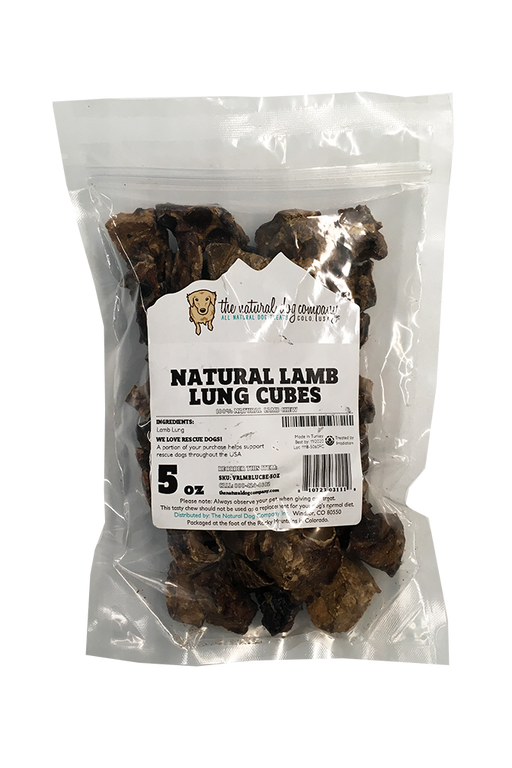 Natural Dog Co. Lamb Lungs Dog Treats