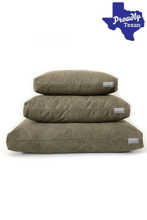 Major Darling Olive Drab Dog Bed with Insert