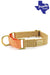 Major Darling Peach & Gold Dog Martingale Collar