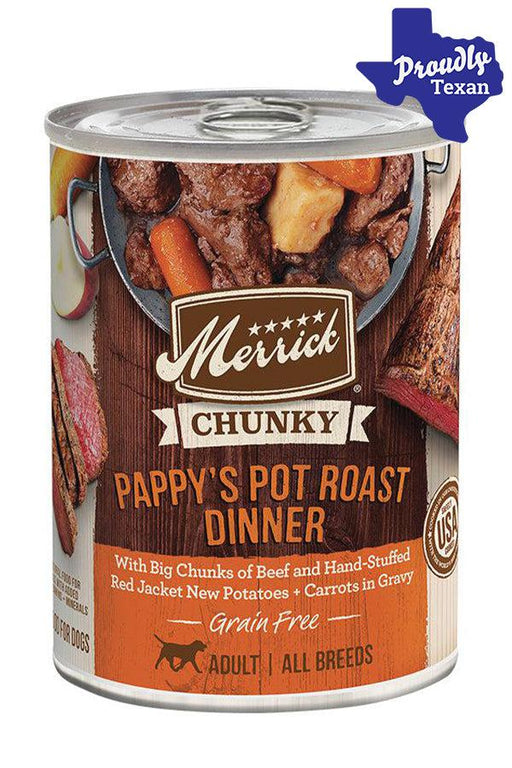Merrick Chunky Pappy's Pot Roast Dinner Wet Dog Food