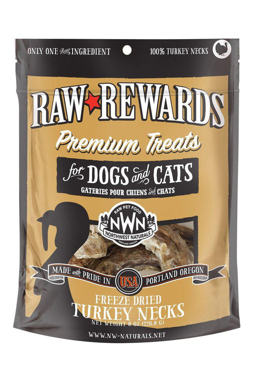 Northwest Naturals Turkey Necks Freeze Dried Treats for Dogs and Cats