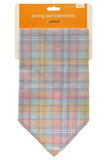 Pearhead Spring Plaid Pet Bandana